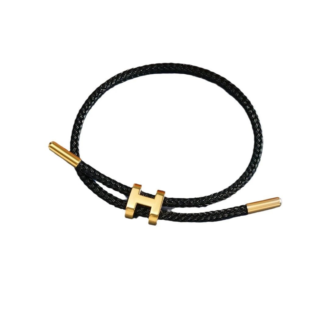 Unbranded Jewelry Braided Cord Bracelet with H-Shaped Clasp image 5