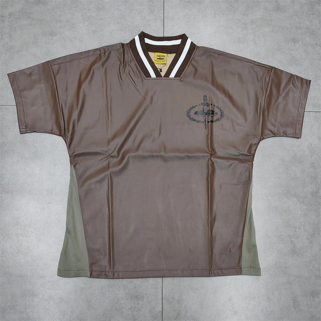 Carhartt WIP V-Neck Jersey in Dark Gray with Olive Panels - 11