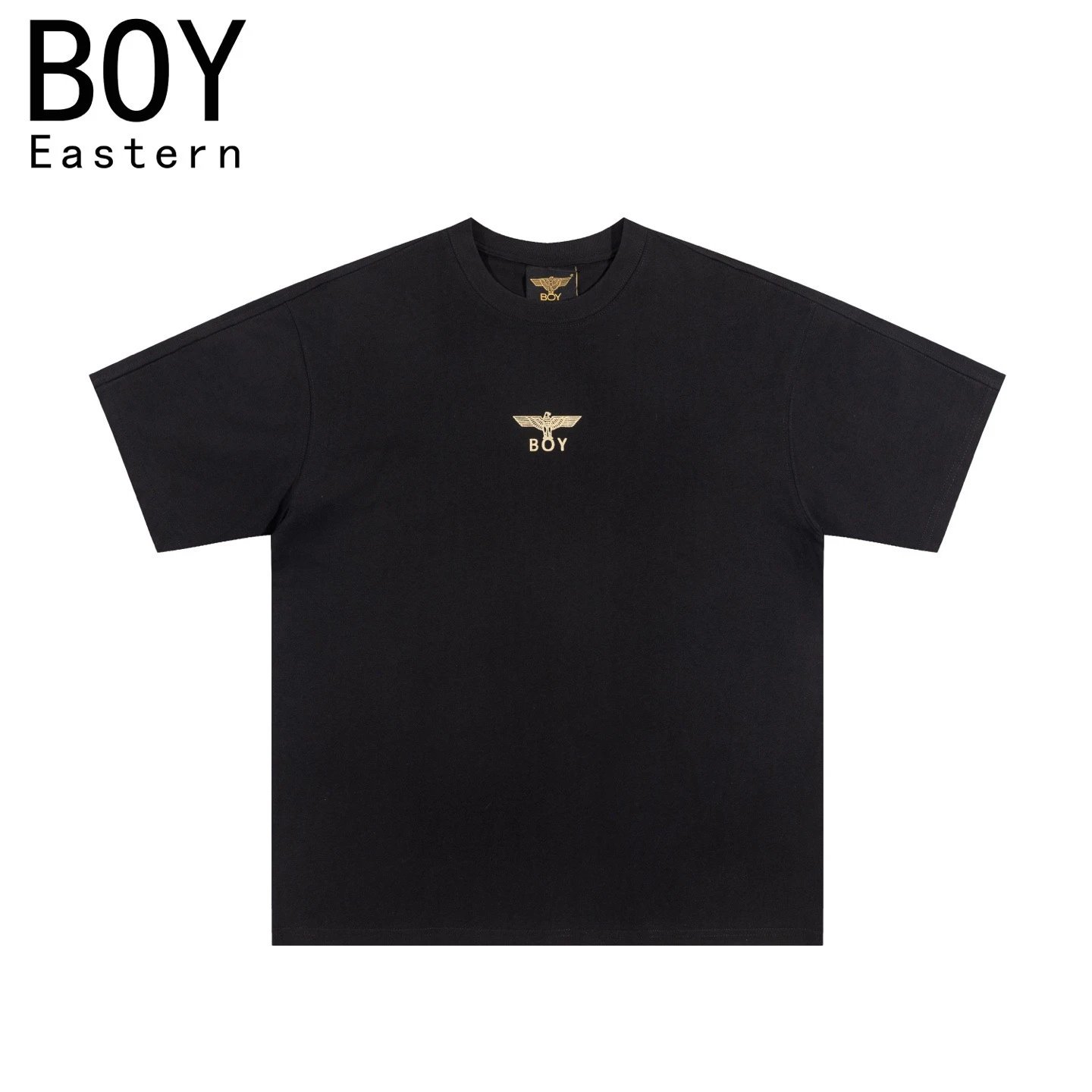 Design BOY Eastern Angel Wings Graphic T-Shirt Black T-Shirts - 24