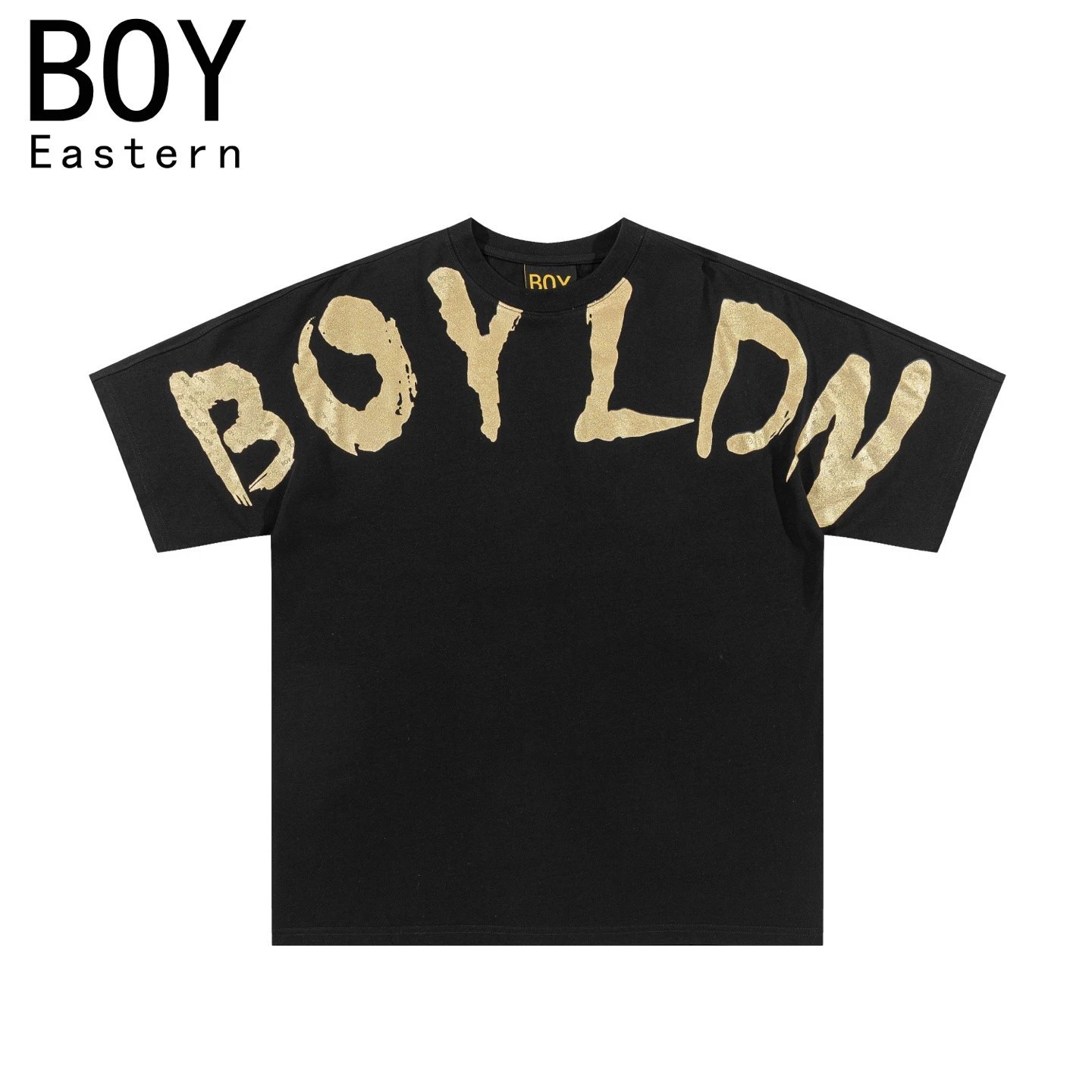 Design BOY Eastern Angel Wings Graphic T-Shirt Black T-Shirts - 34