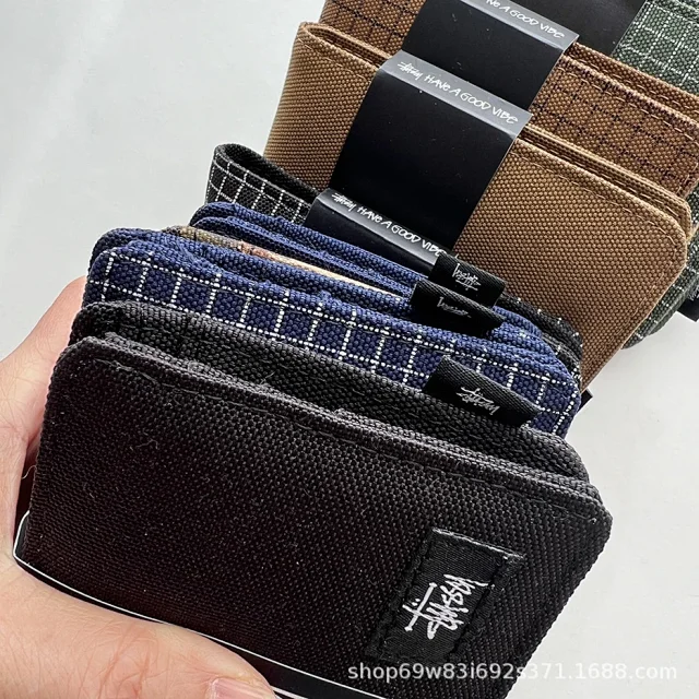Stussy Wallets & Card Holders Canvas Bifold Wallet product detail image 18