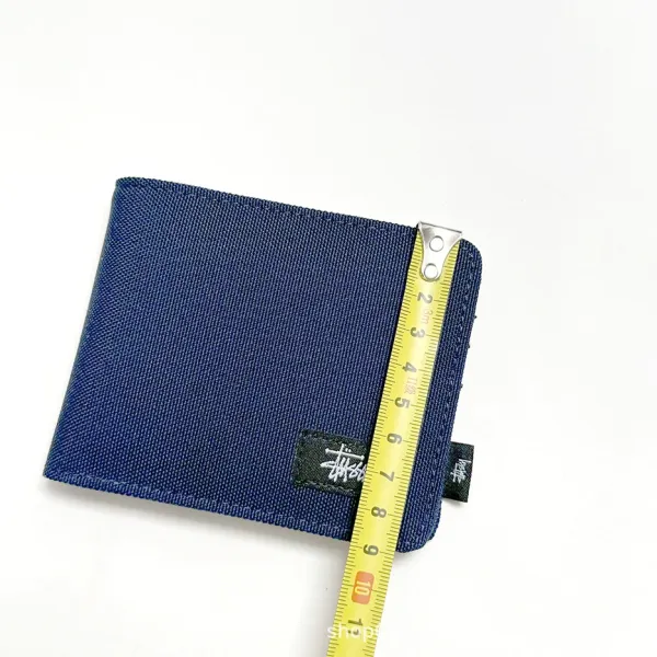 Stüssy Grid Pattern Short Wallet Black - 29