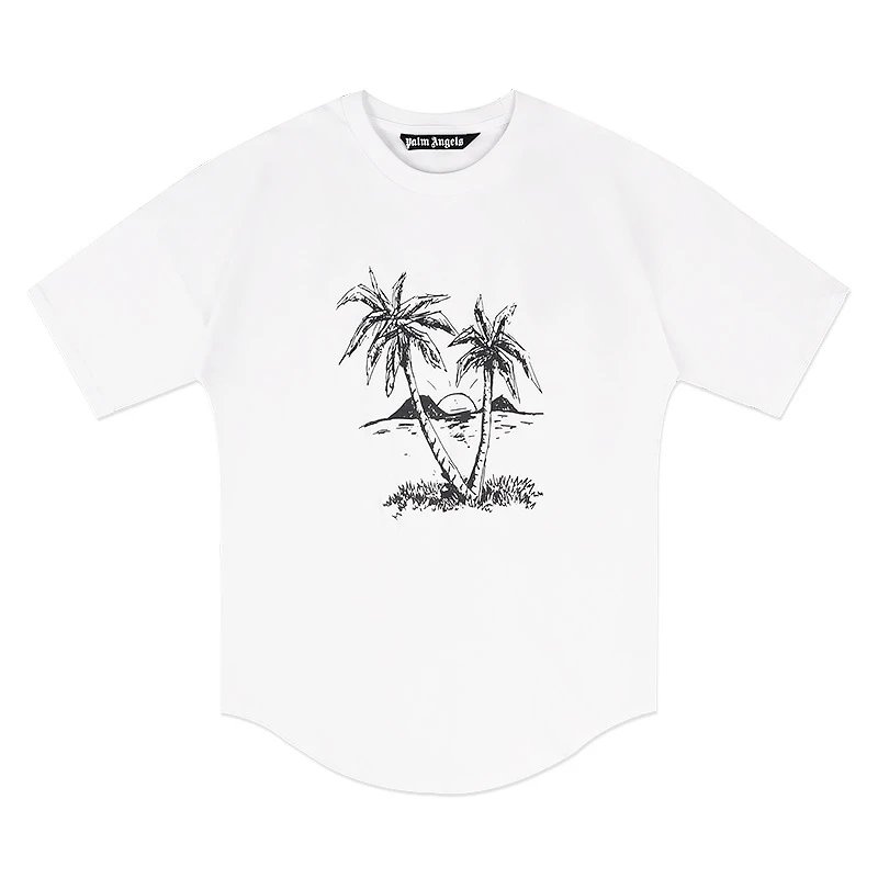 Palm Angels Gothic Logo Black Oversized T-Shirt - 39