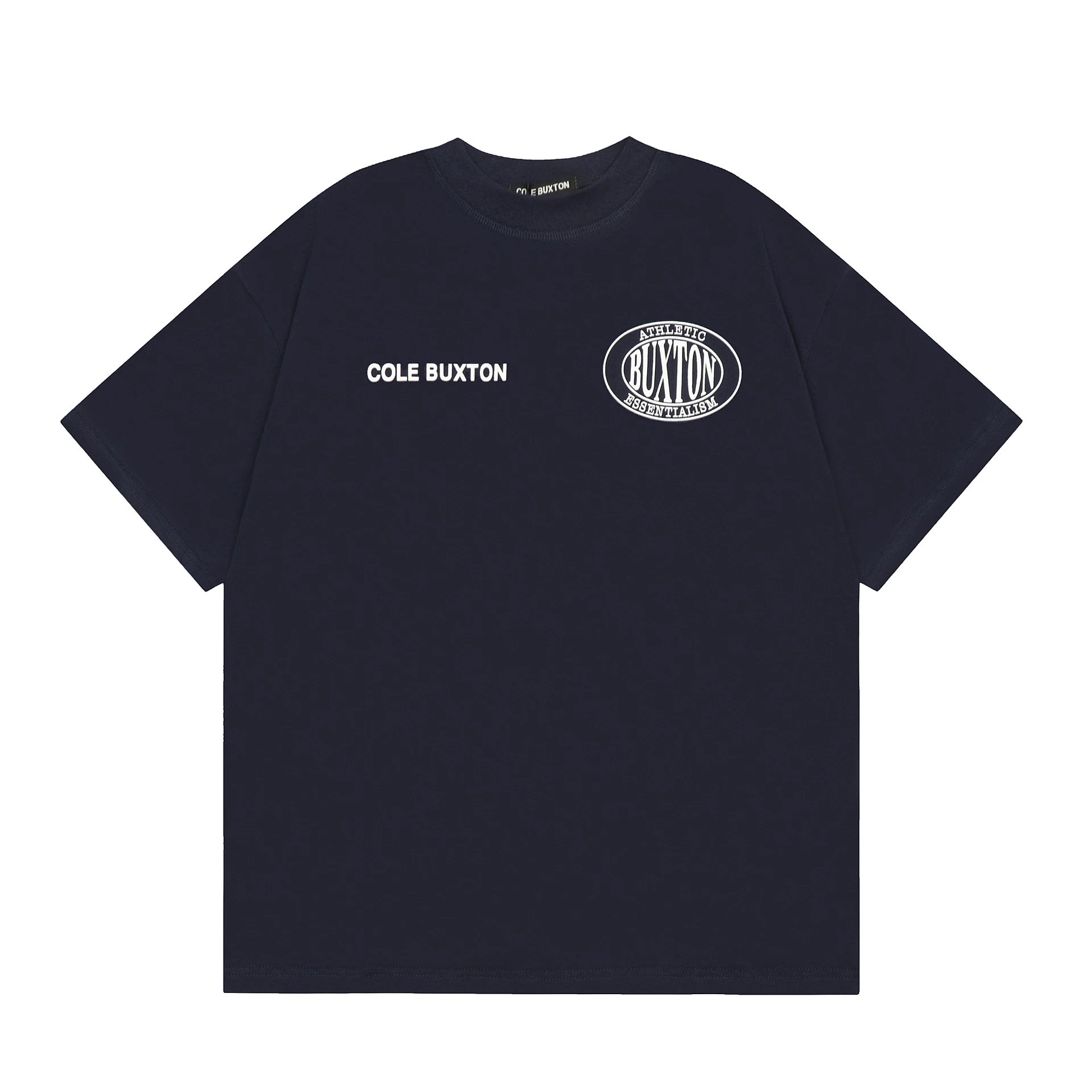 Cole Buxton Athletic Essentialism Oval Logo Tee Navy