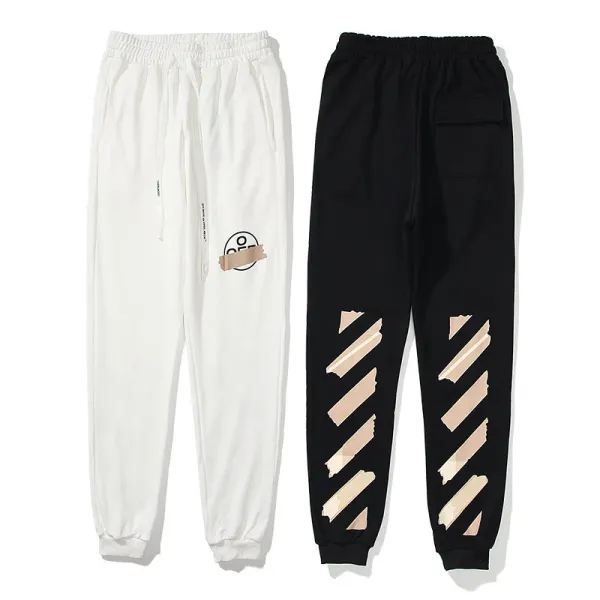 Off-White Bolt Print Sweatpants Black - 5