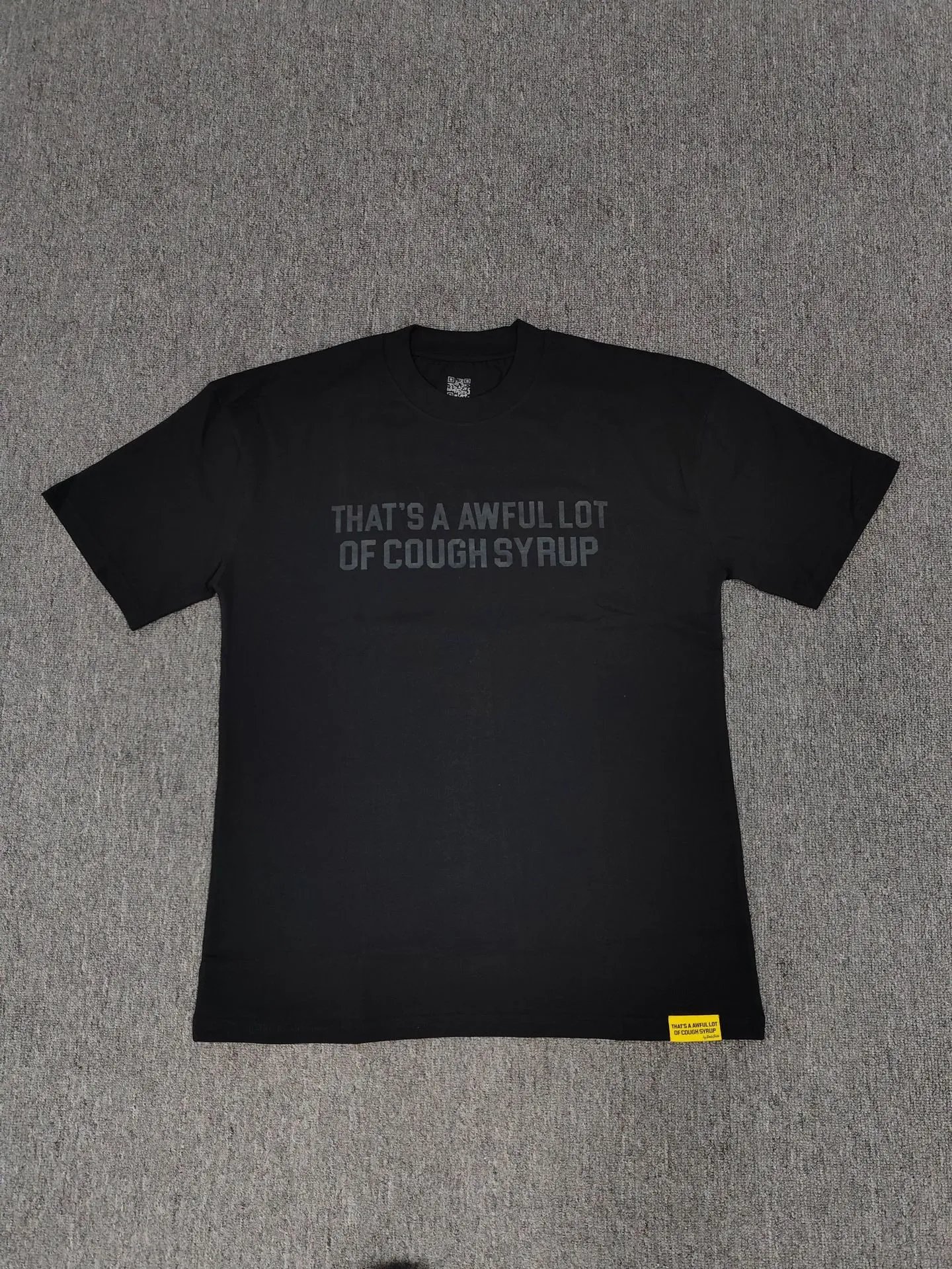 Design That's A Awful Lot Of Cough Syrup Graphic T-Shirt Gray T-Shirts - 13