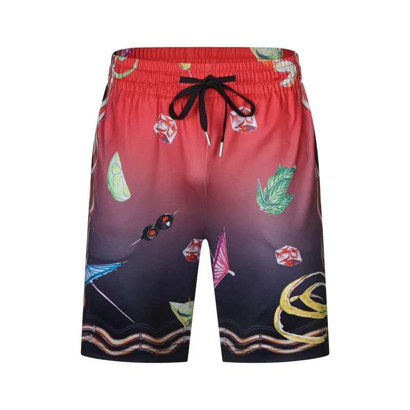 Unbranded Shorts Printed Drawstring Beach — 1279# Red