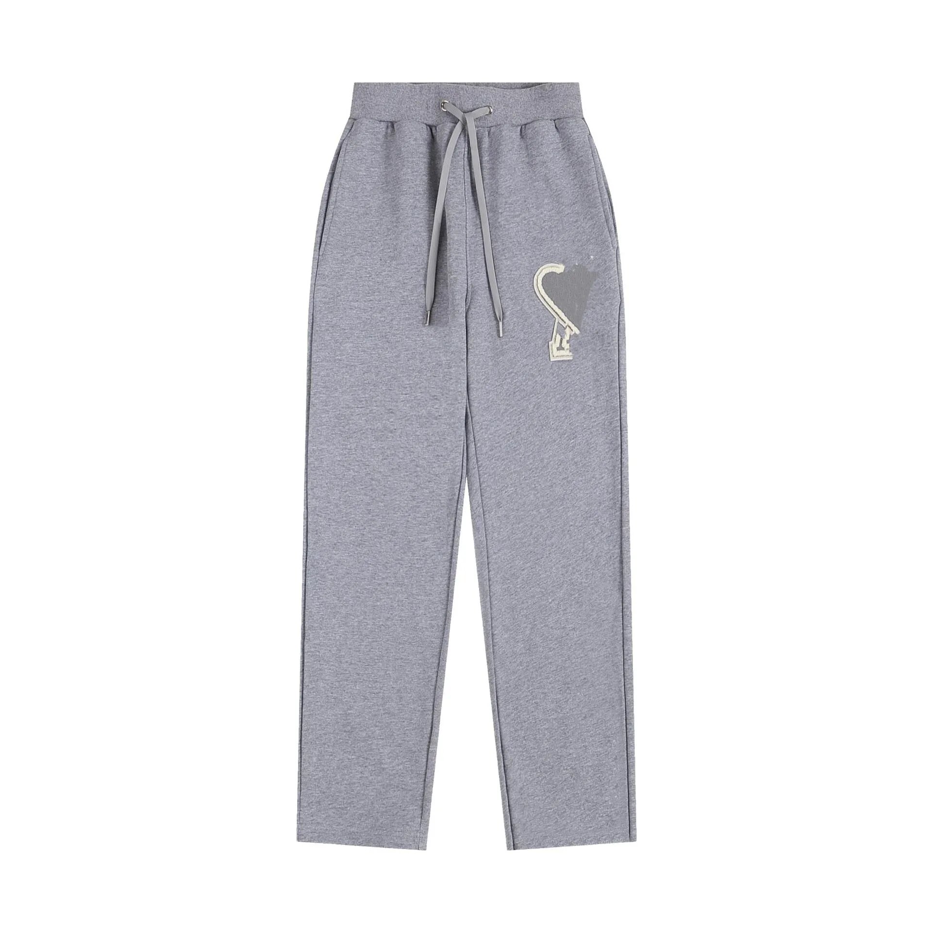 Design Embroidered Heart Sweatpants White - 11