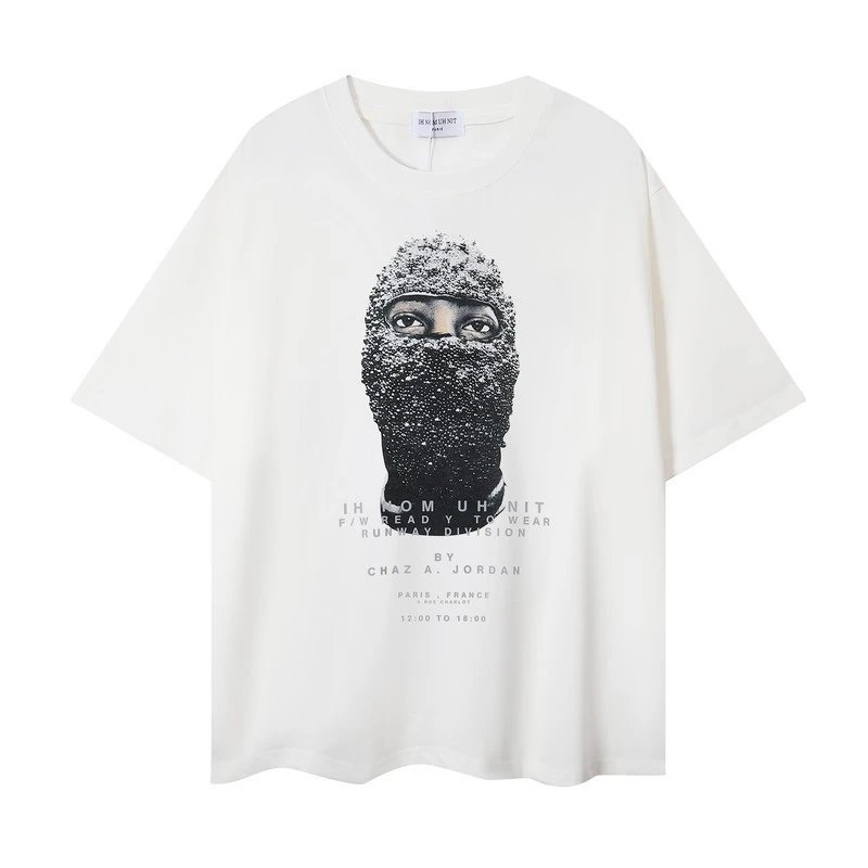 Ih Nom Uh Nit Crystal Balaclava Runway Division Tee White