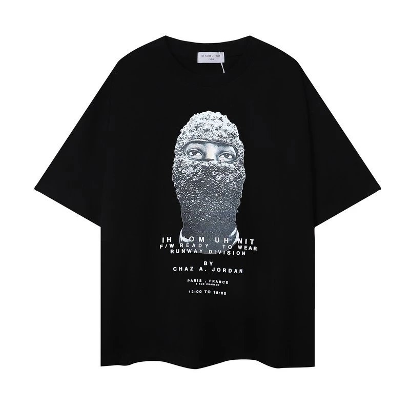 Ih Nom Uh Nit Crystal Balaclava Runway Division Tee Black