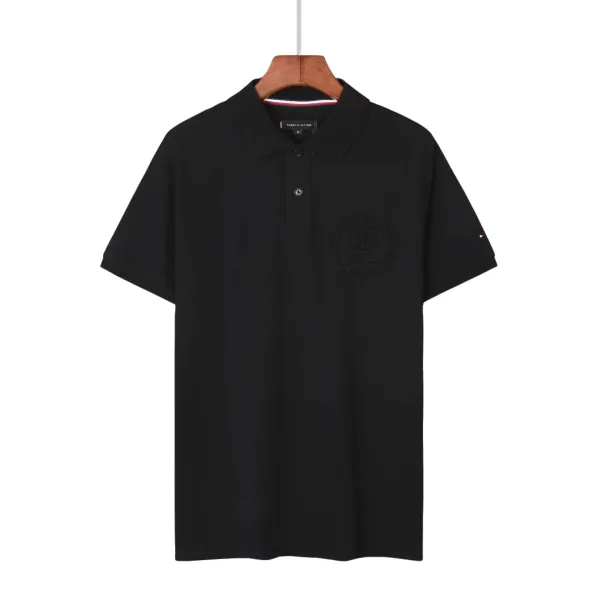 Tommy Hilfiger Embossed Logo Navy Polo - 20