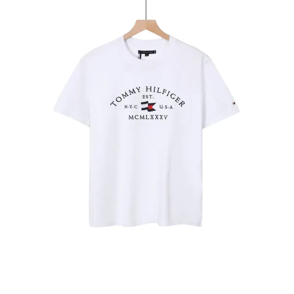Tommy Hilfiger Embossed Logo Navy Polo - 31
