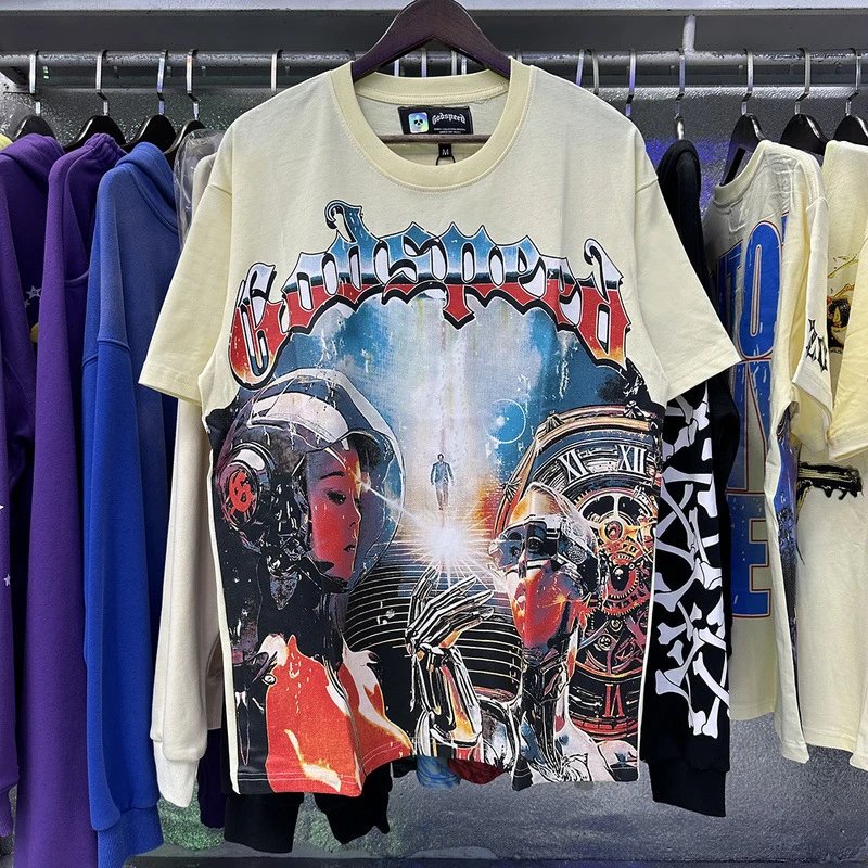 Godspeed Manifested In MMXIII Graphic T-Shirt Beige - 13