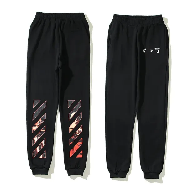 Off-White Bolt Print Sweatpants Black - 3