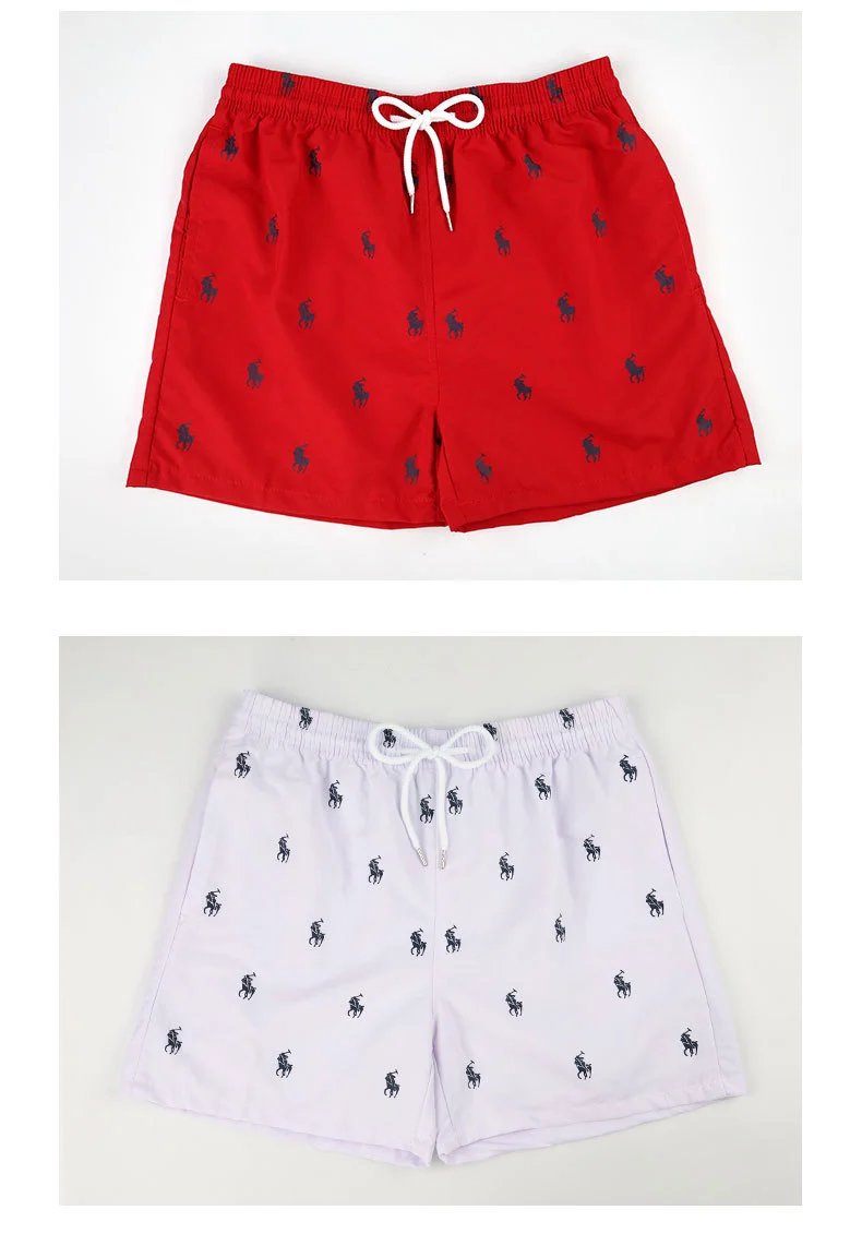 Polo Ralph Lauren Polo Pony All-Over Print White Swim Shorts - 3