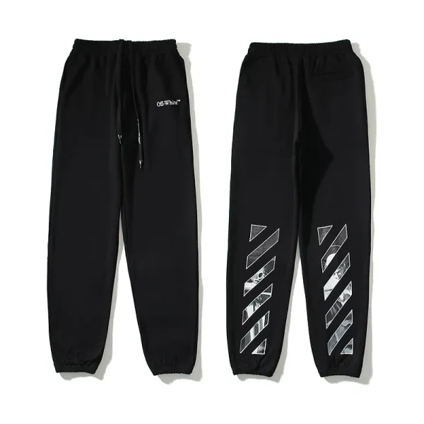 Off-White Bolt Print Sweatpants Black - 4