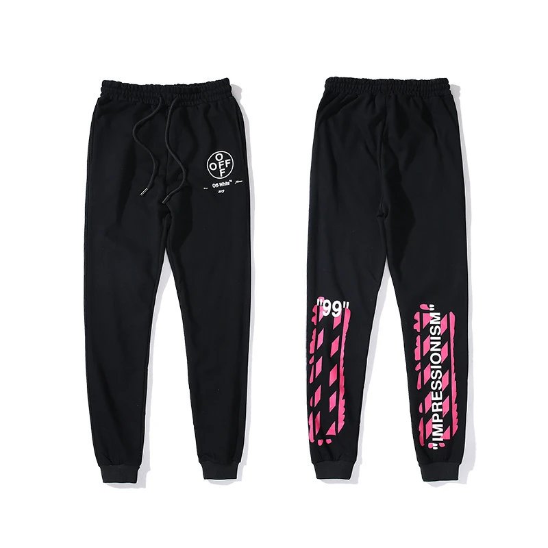 Off-White Bolt Print Sweatpants Black - 7