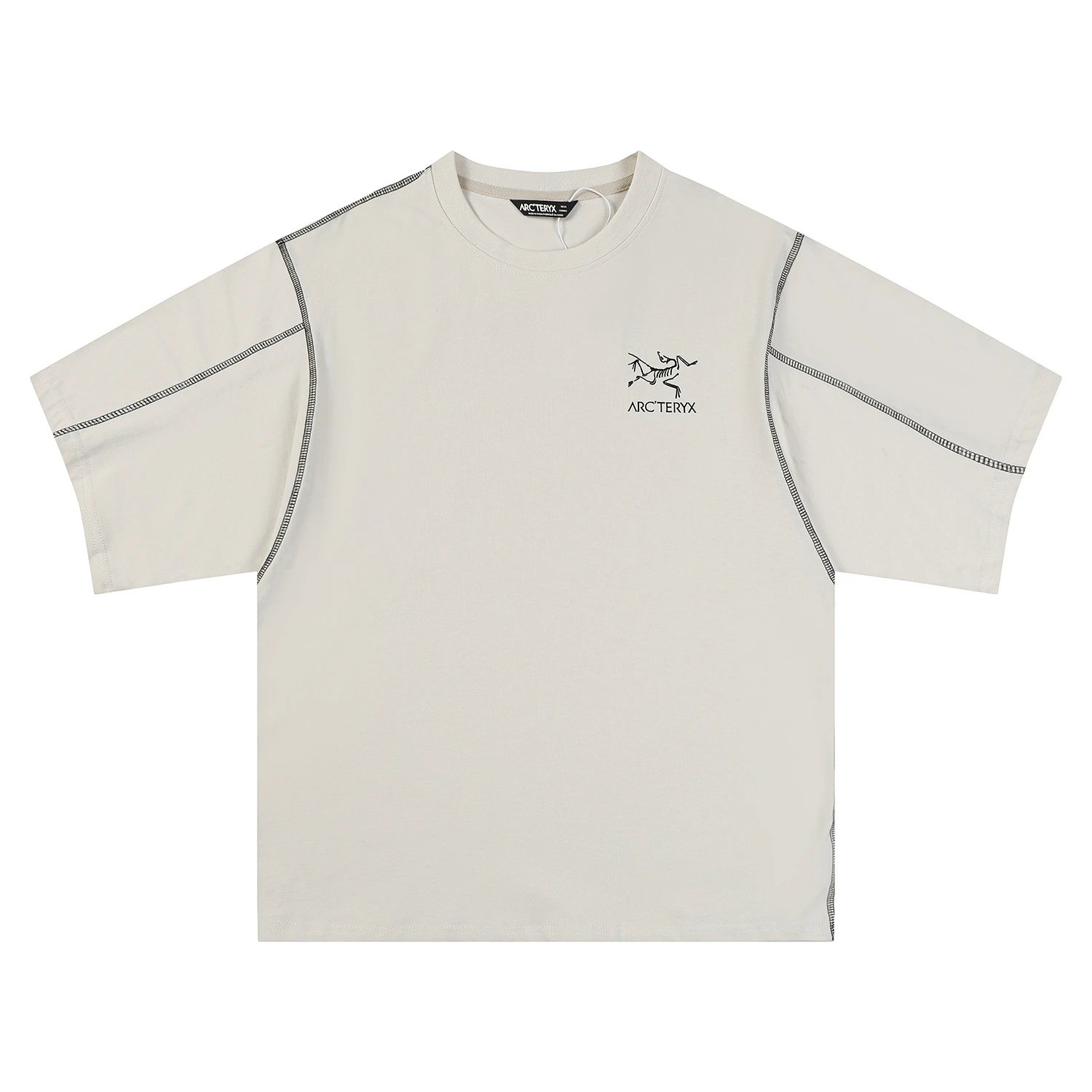 Arc'teryx T-Shirts Crew-neck T-shirt with contrast flatlock stitching and skeletal bird logo image 4