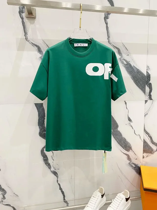 Off-White T-Shirts Arrow Logo Print Crewneck T-Shirt product detail image 6