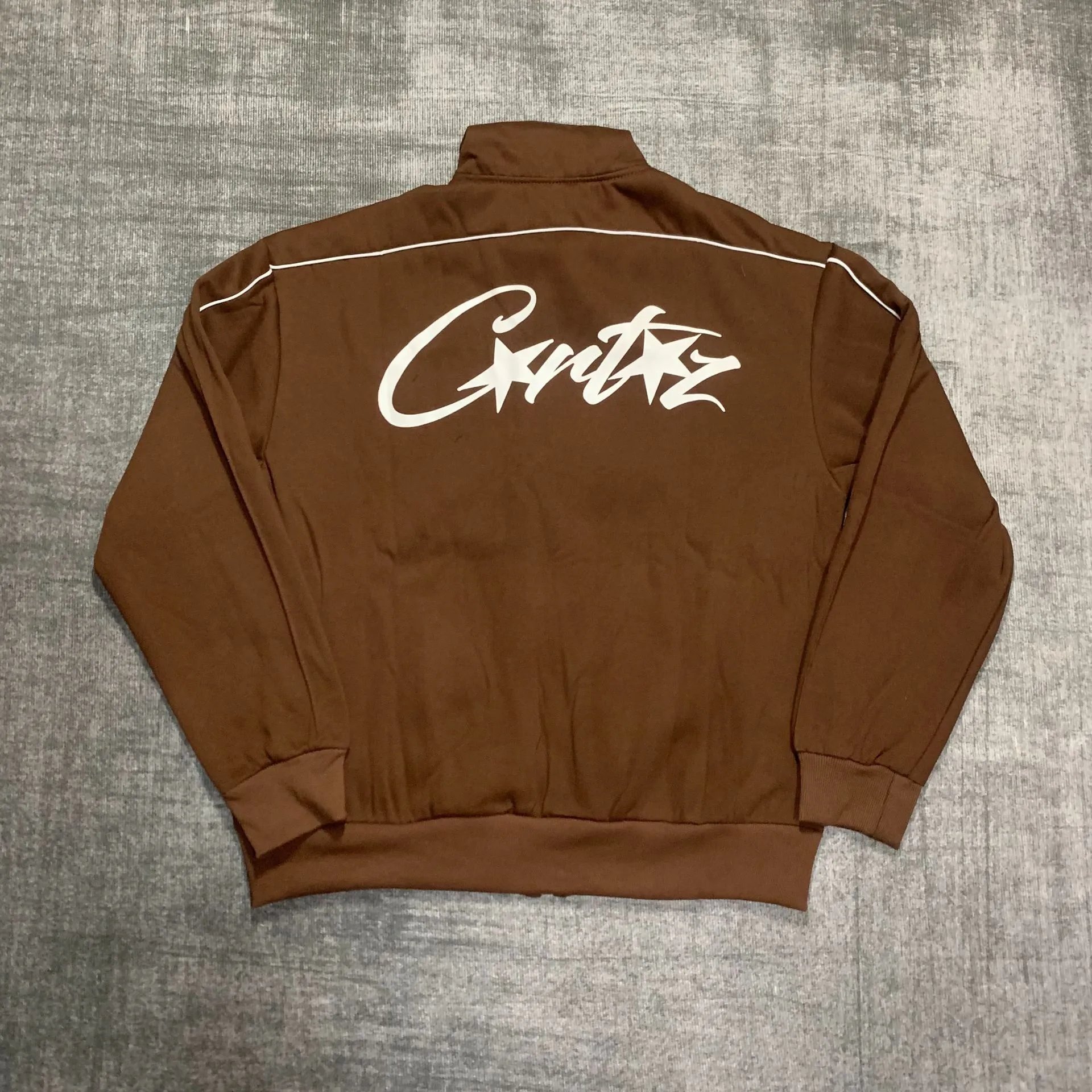 Corteiz Track Jacket Army Green Outerwear - 14