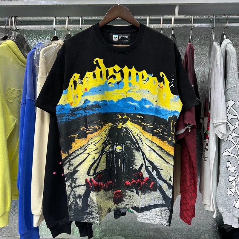 Goatspeed Statue of Liberty Graphic Print Yellow T-Shirt - 4