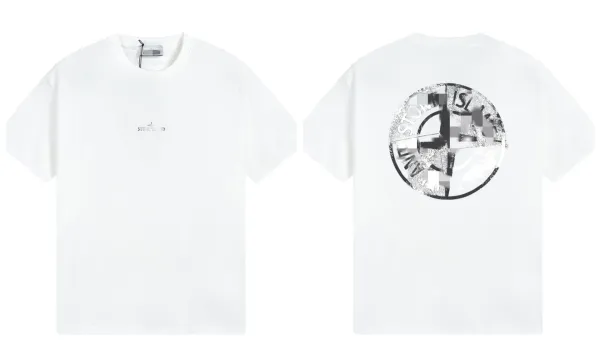 Stone Island Compass Logo T-Shirt White - 1