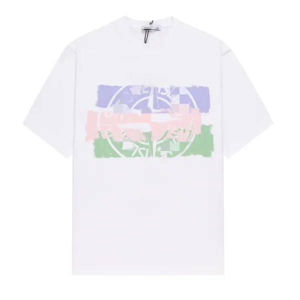 Stone Island Graphic Print T-Shirt White - 1