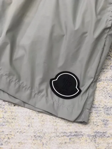Moncler Logo-Print Nylon Shorts Black - 31
