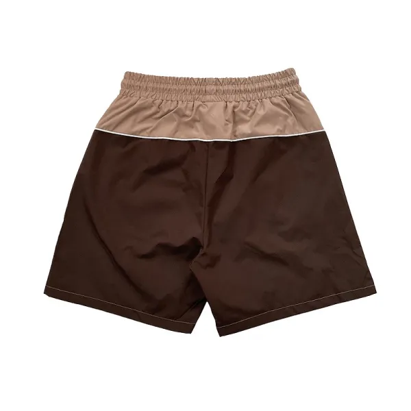 Trapstar Panelled Track Shorts Beige/Brown Shorts - 6