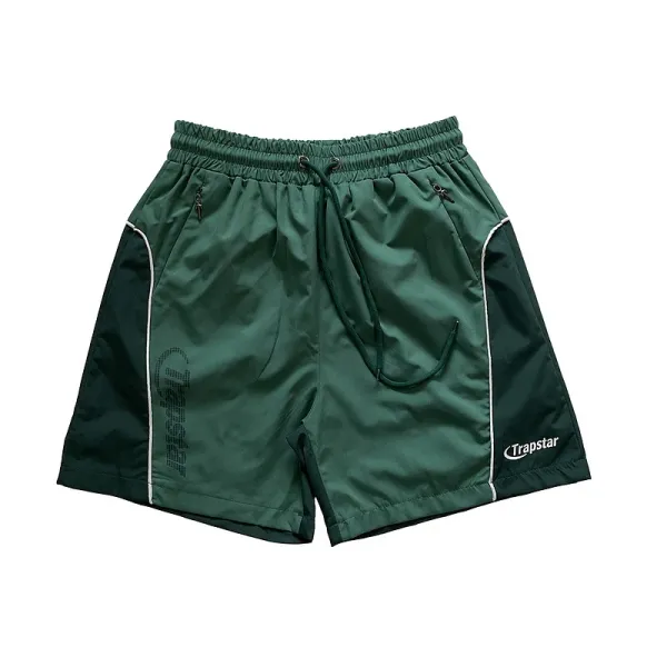 Trapstar Panelled Track Shorts Beige/Brown Shorts - 7