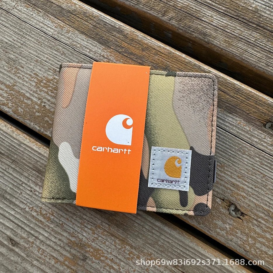 Carhartt Canvas Bifold Wallet Dark Red