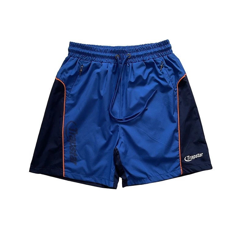 Trapstar Sport Shorts Blue Navy Orange