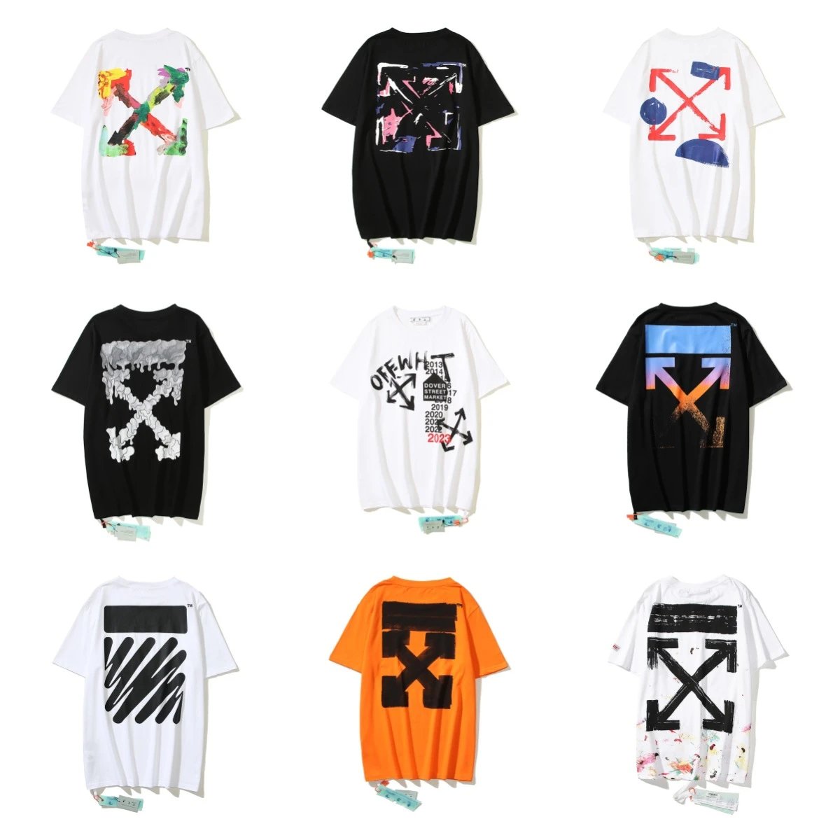 DX34 2025 Summer New Arrival Premium Cotton Unisex Printed Short Sleeve T-Shirt