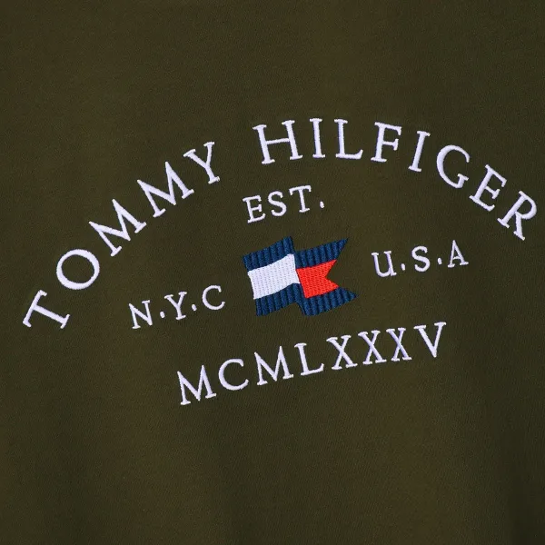 Tommy Hilfiger Embossed Logo Navy Polo - 34