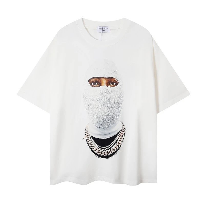 Ih Nom Uh Nit White Mask Cuban Chain Portrait Tee White