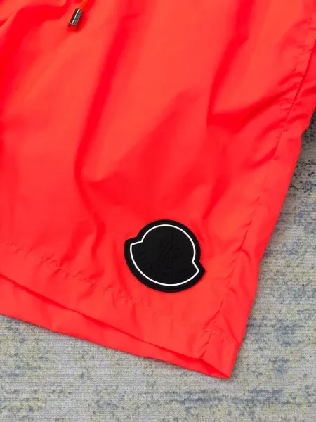 Moncler Logo-Print Nylon Shorts Black - 59