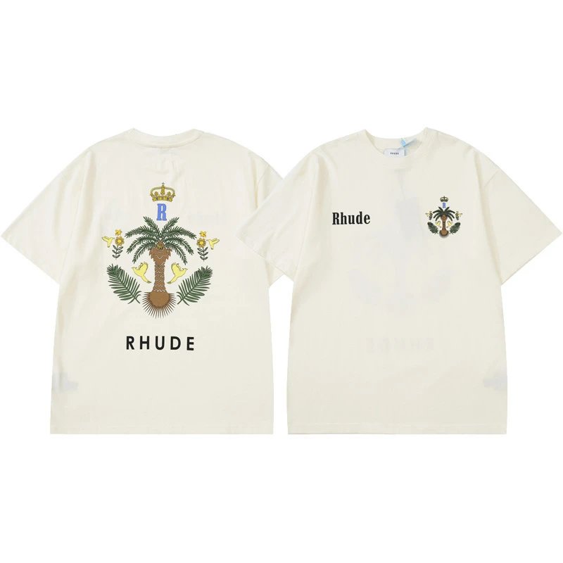 Rhude Palm Tree Crown Tee Cream