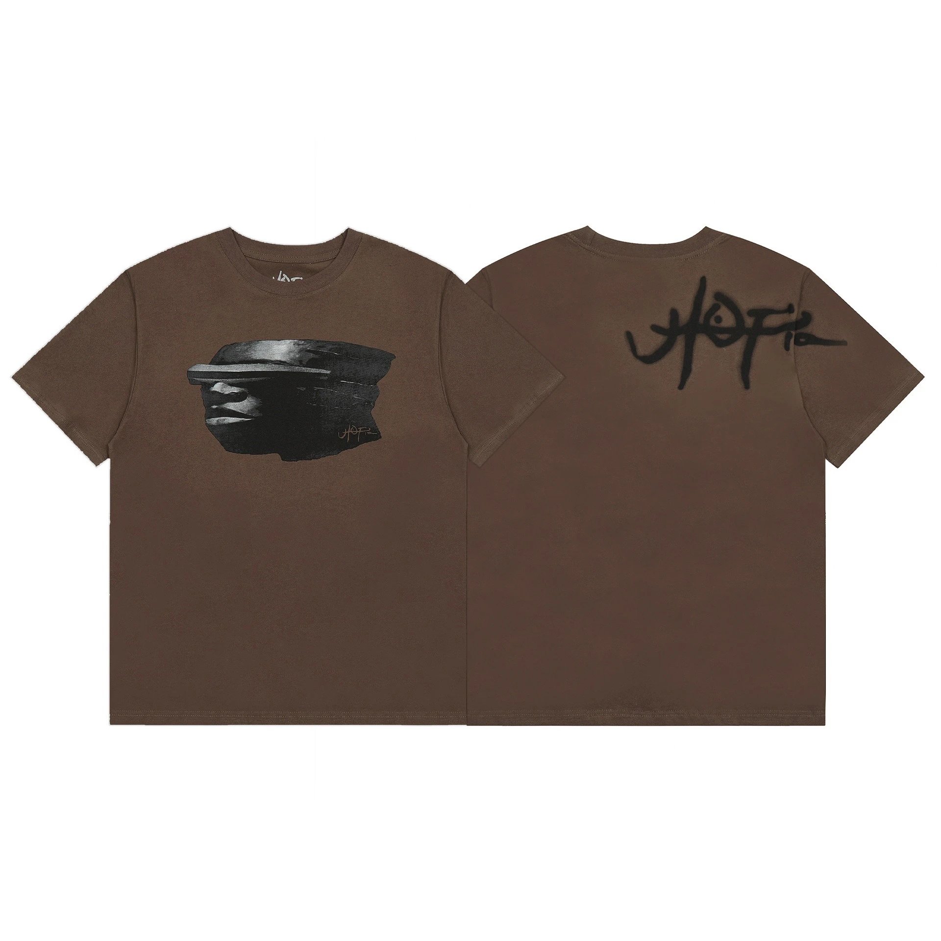 Travis Scott Utopia Masked Figure Tee Brown