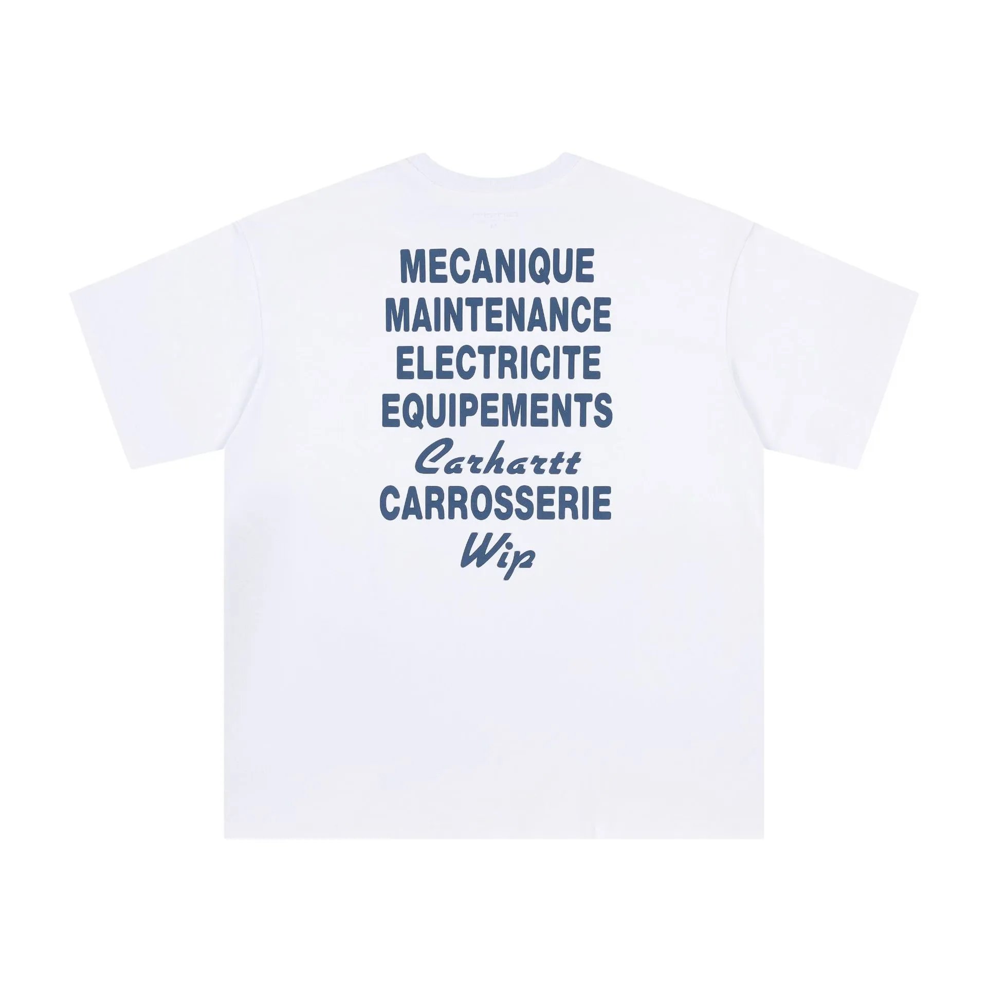 Carhartt WIP Mecanique Carrosserie Tee White Blue