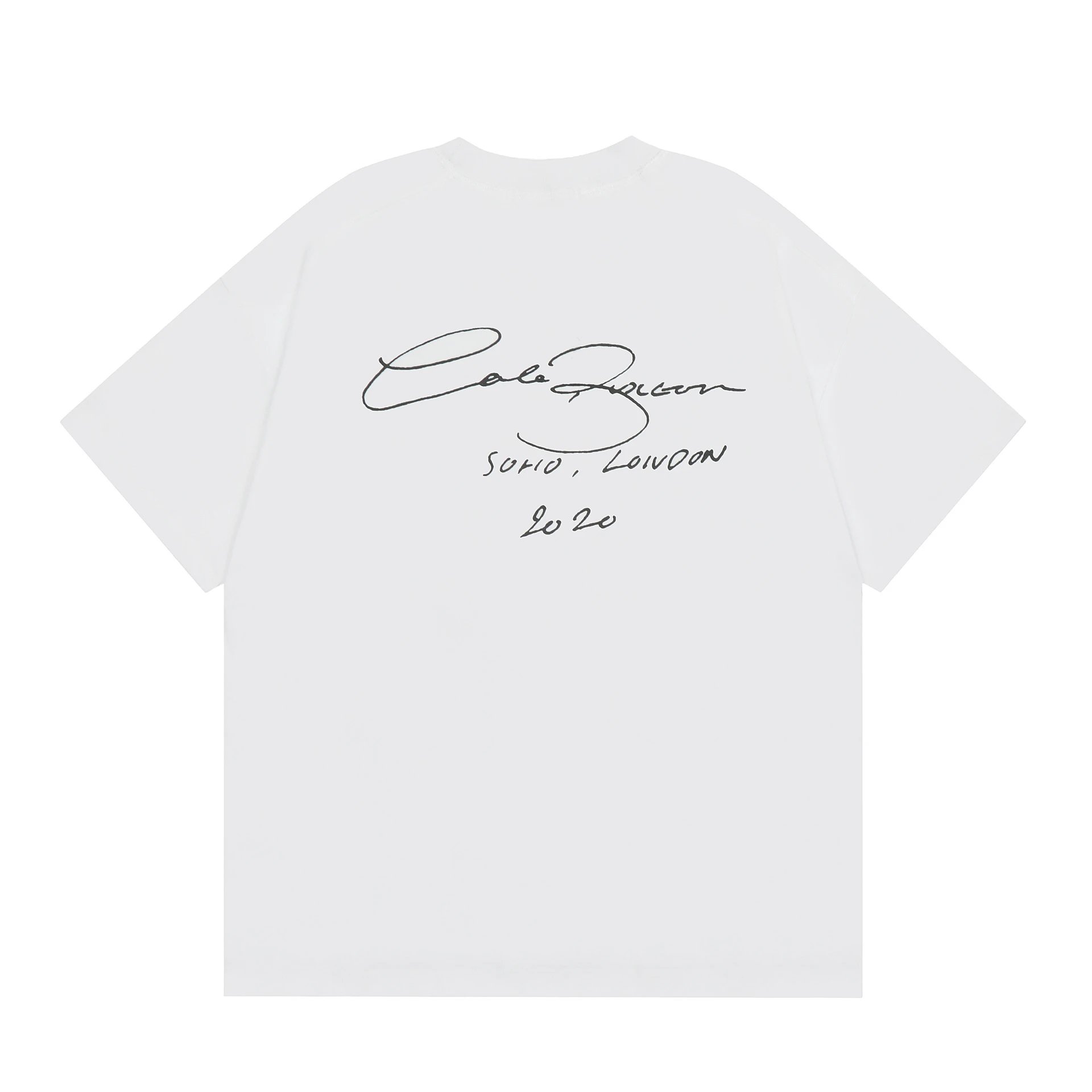 Collabuxton CB Outline Logo White T-Shirt - 7