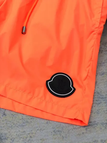 Moncler Logo-Print Nylon Shorts Black - 17