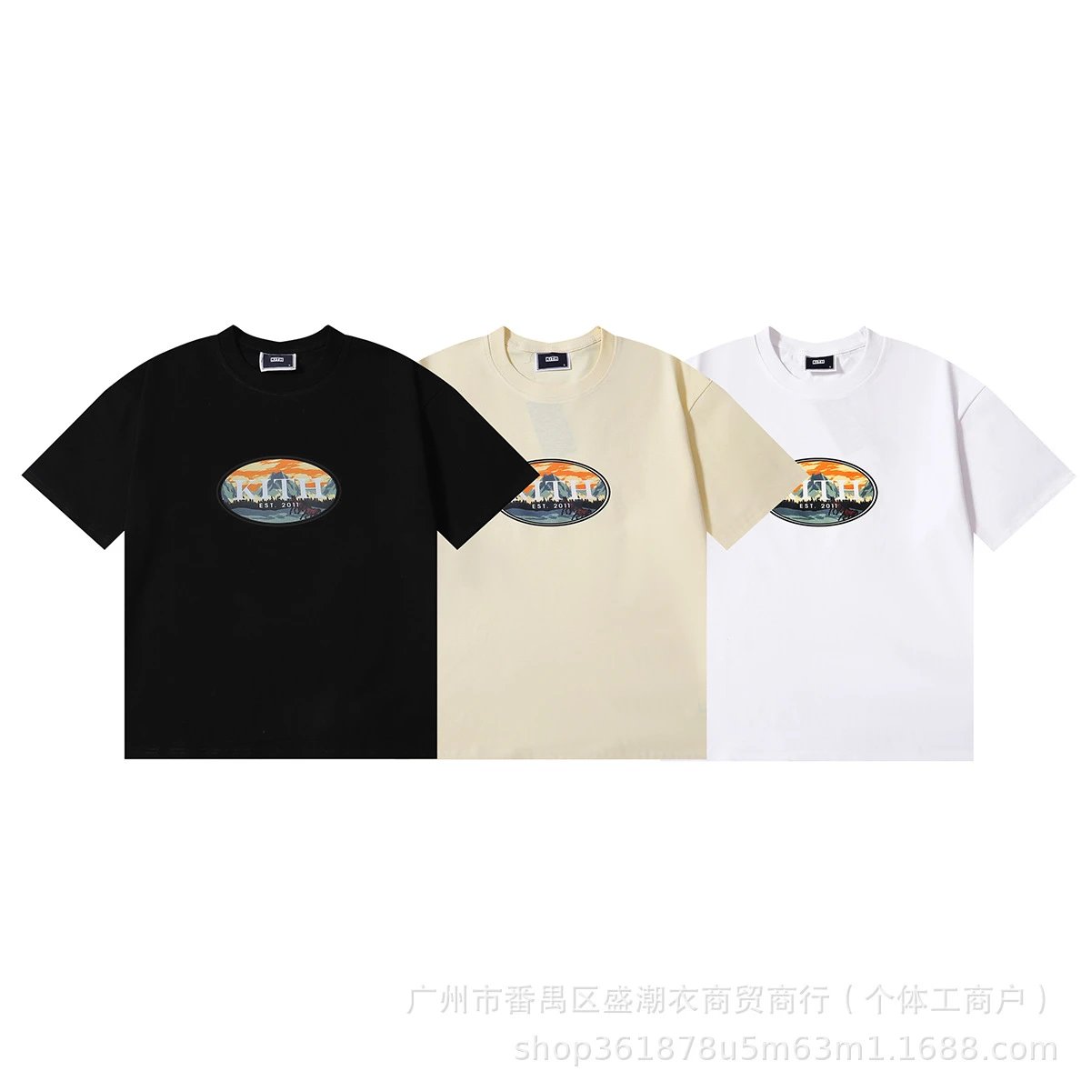 KITH x TAG Heuer Formula 1 Wave Print Black T-Shirt - 35
