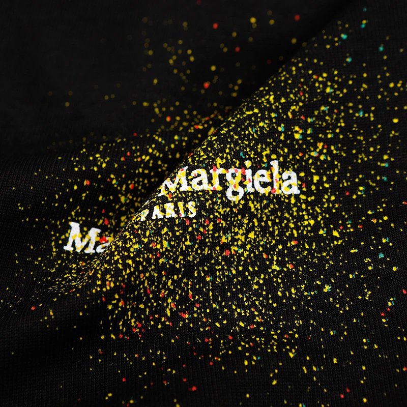 Maison Margiela Paint Splatter Logo T-Shirt Black - 16