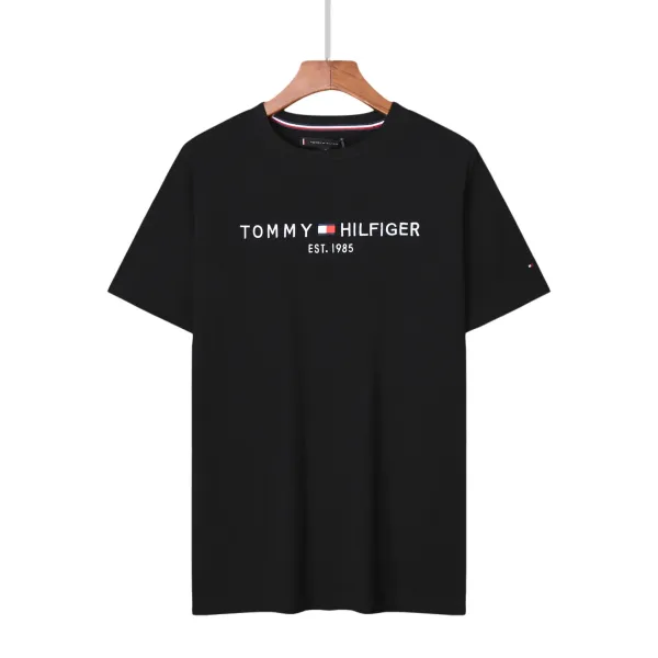Tommy Hilfiger Embossed Logo Navy Polo - 14