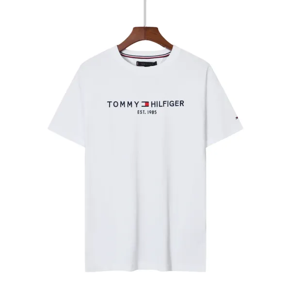 Tommy Hilfiger Embossed Logo Navy Polo - 16