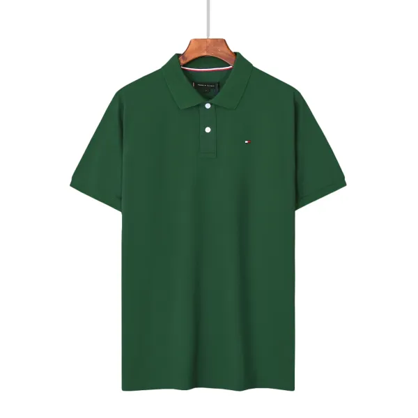 Tommy Hilfiger Embossed Logo Navy Polo - 24