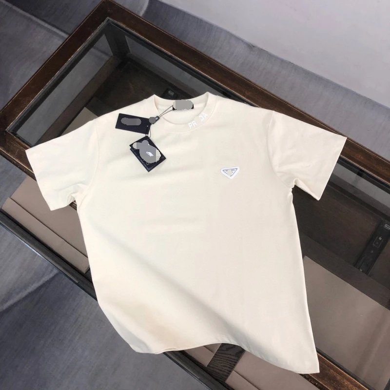 Prada Re-Nylon Triangle Logo White T-Shirt - 3