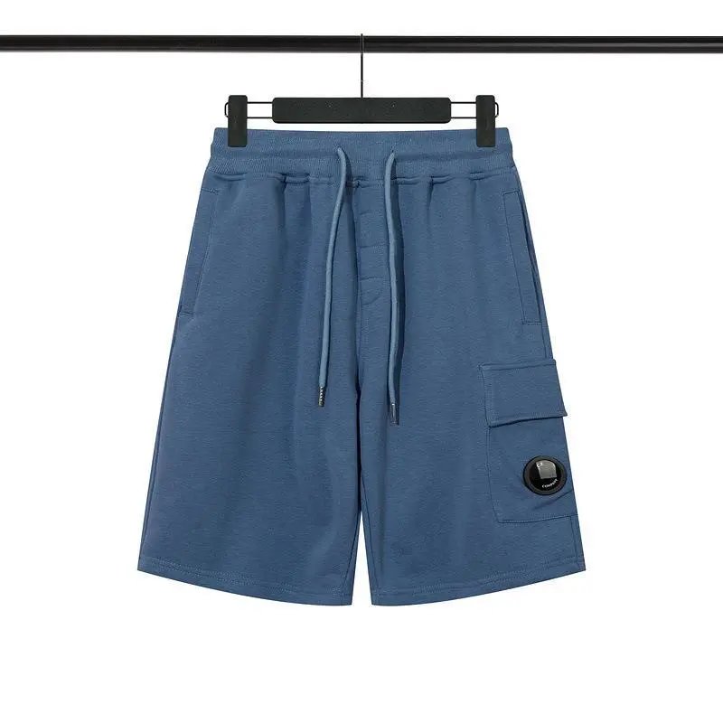 C.P. Company White Cargo Shorts with Lens Patch - 6
