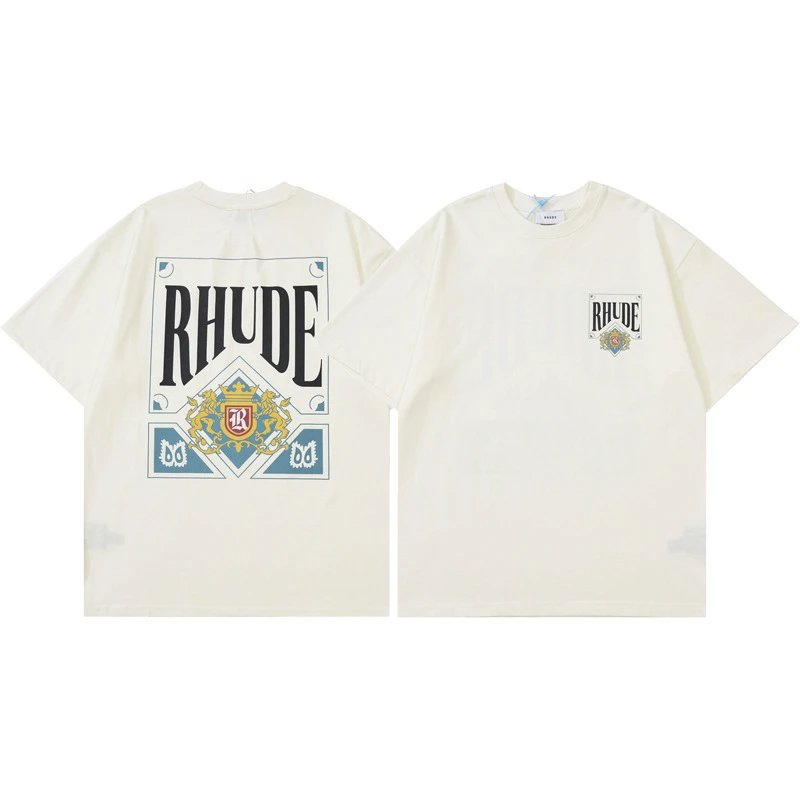Rhude Royal Crest Tee Cream