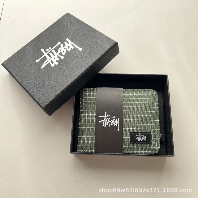 Stussy Wallets & Card Holders Canvas Bifold Wallet product detail image 11